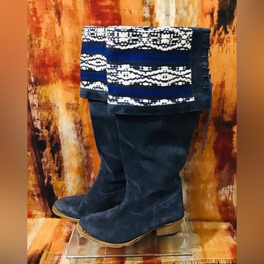 Cobra Society Zeus Over the Knee Boots with Tapestry US7.5-8 HTF
